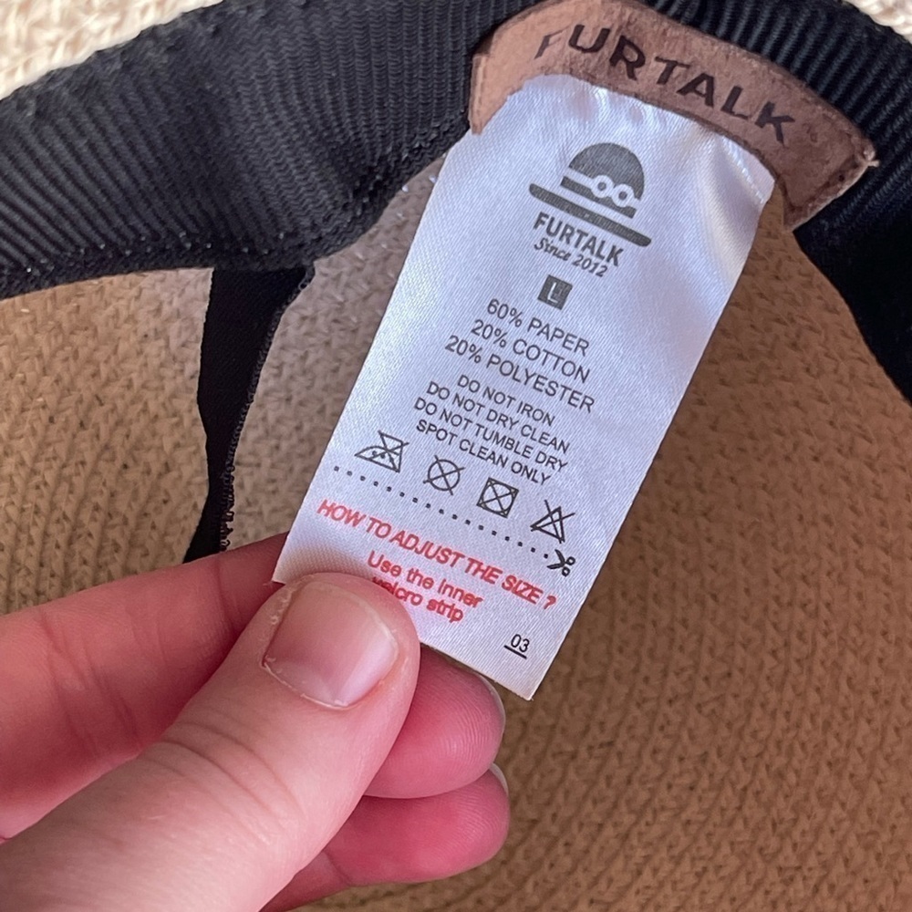 Furtalk paper cotton sun hat - Picture 5 of 8